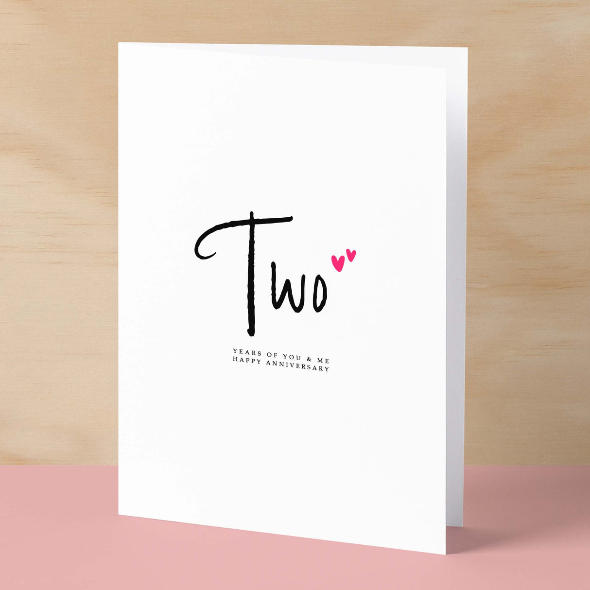 Two Year Anniversary Card For Husband 2 Year Anniversary Card Boyfriend or Girlfriend Wedding Anniversary Card For Wife