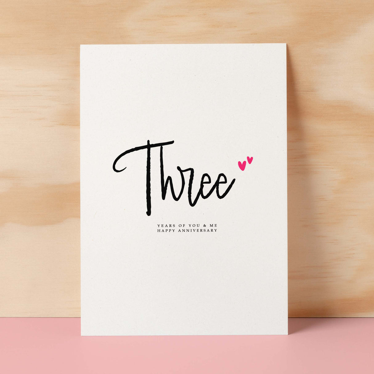 Three Year Anniversary Card For Husband 3 Year Anniversary Card Boyfriend or Girlfriend Wedding Anniversary Card For Wife