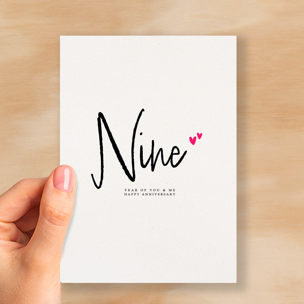 Nine Year Anniversary Card For Husband 9 Year Anniversary Card Boyfriend or Girlfriend Wedding Anniversary Card For Wife