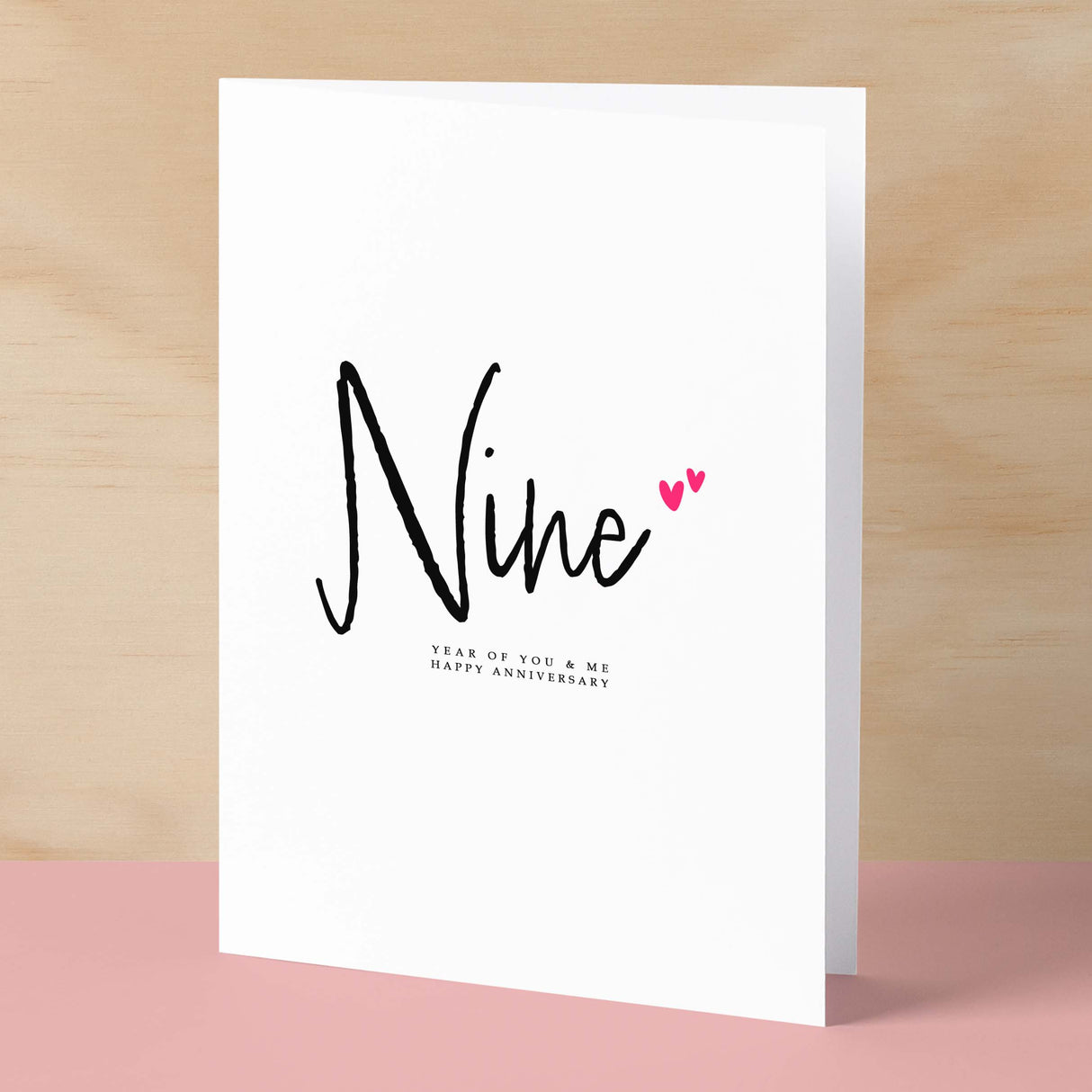 Nine Year Anniversary Card For Husband 9 Year Anniversary Card Boyfriend or Girlfriend Wedding Anniversary Card For Wife