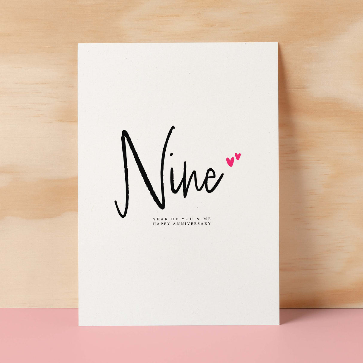 Nine Year Anniversary Card For Husband 9 Year Anniversary Card Boyfriend or Girlfriend Wedding Anniversary Card For Wife