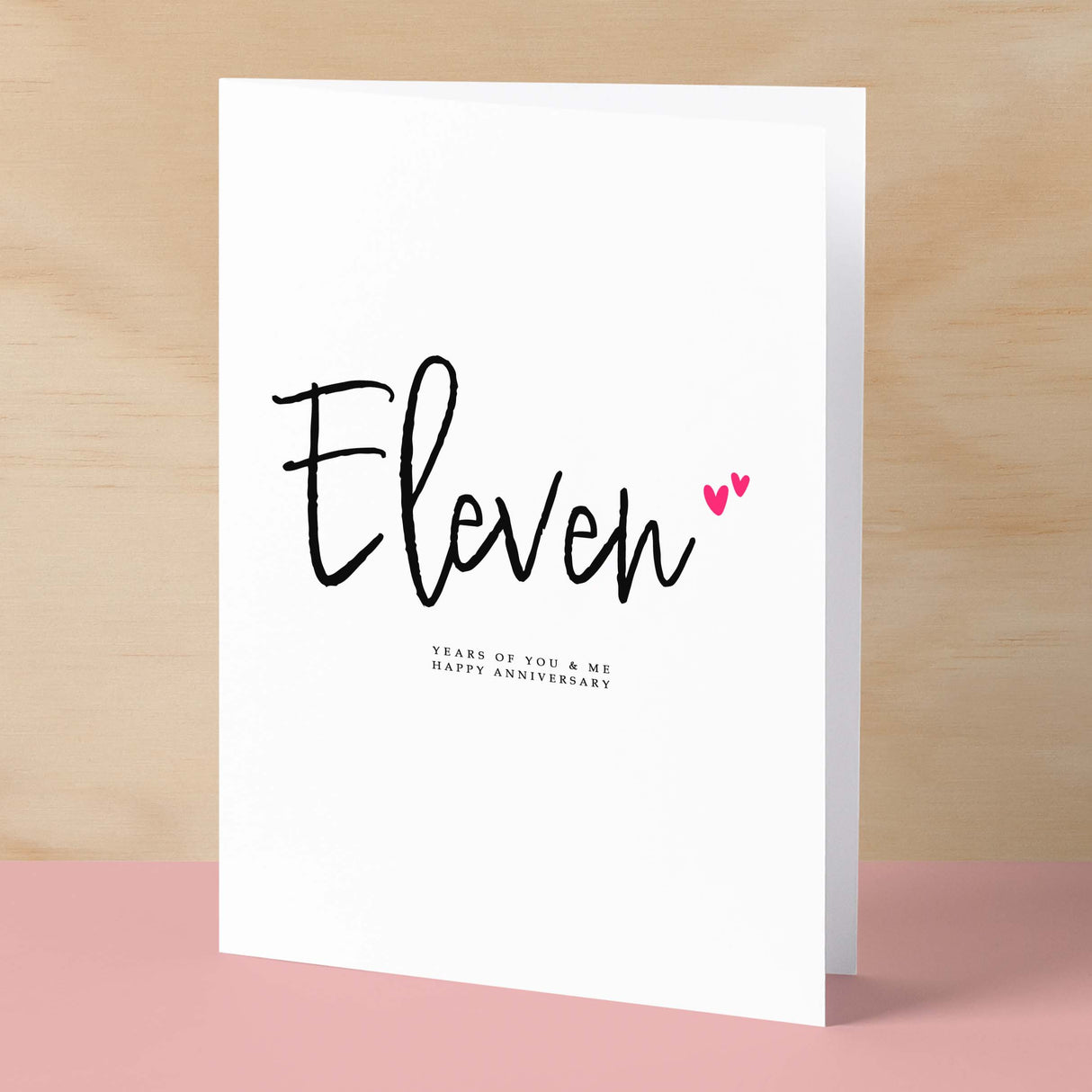 Eleven Year Anniversary Card For Husband 11 Year Anniversary Card Boyfriend or Girlfriend Wedding Anniversary Card For Wife