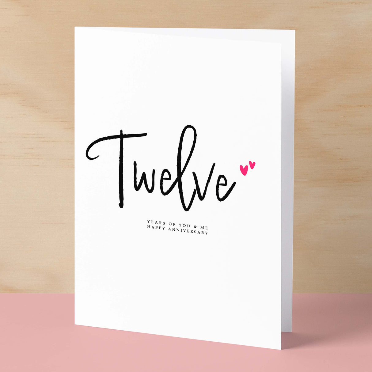 Twelve Year Anniversary Card For Husband 12 Year Anniversary Card Boyfriend or Girlfriend Wedding Anniversary Card For Wife