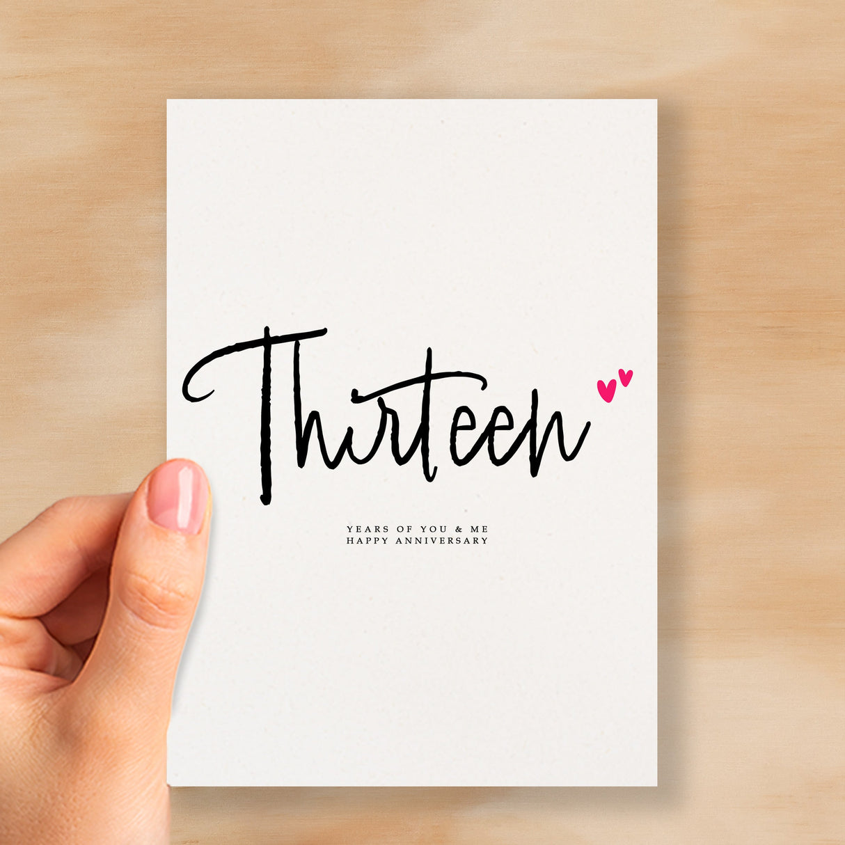 Thirteen Year Anniversary Card For Husband 13 Year Anniversary Card Boyfriend or Girlfriend Wedding Anniversary Card For Wife