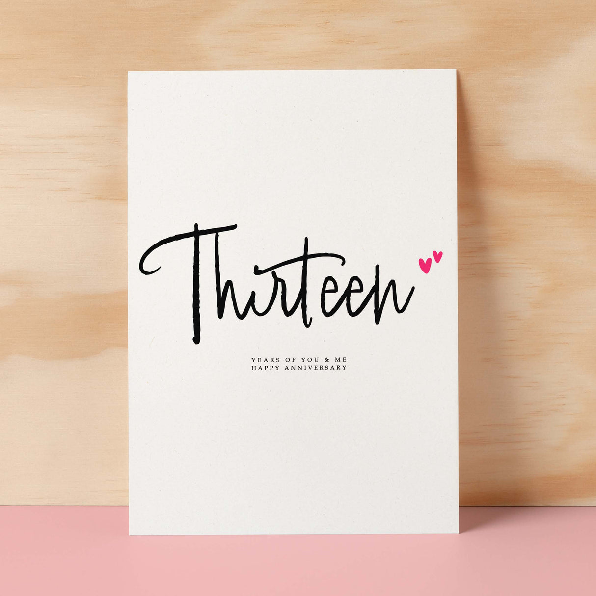 Thirteen Year Anniversary Card For Husband 13 Year Anniversary Card Boyfriend or Girlfriend Wedding Anniversary Card For Wife