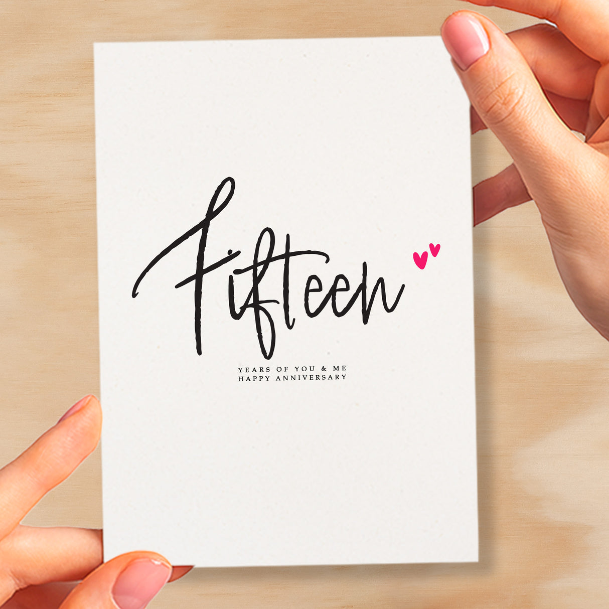 Fifteen Year Anniversary Card For Husband 15 Year Anniversary Card Boyfriend or Girlfriend Wedding Anniversary Card For Wife