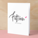 Fifteen Year Anniversary Card For Husband 15 Year Anniversary Card Boyfriend or Girlfriend Wedding Anniversary Card For Wife