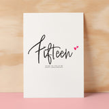 Fifteen Year Anniversary Card For Husband 15 Year Anniversary Card Boyfriend or Girlfriend Wedding Anniversary Card For Wife