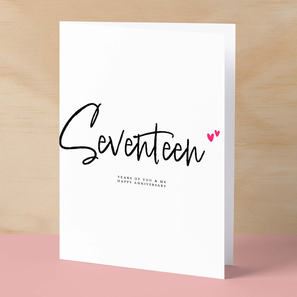 Seventeen Year Anniversary Card For Husband 17 Year Anniversary Card Boyfriend or Girlfriend Wedding Anniversary Card For Wife