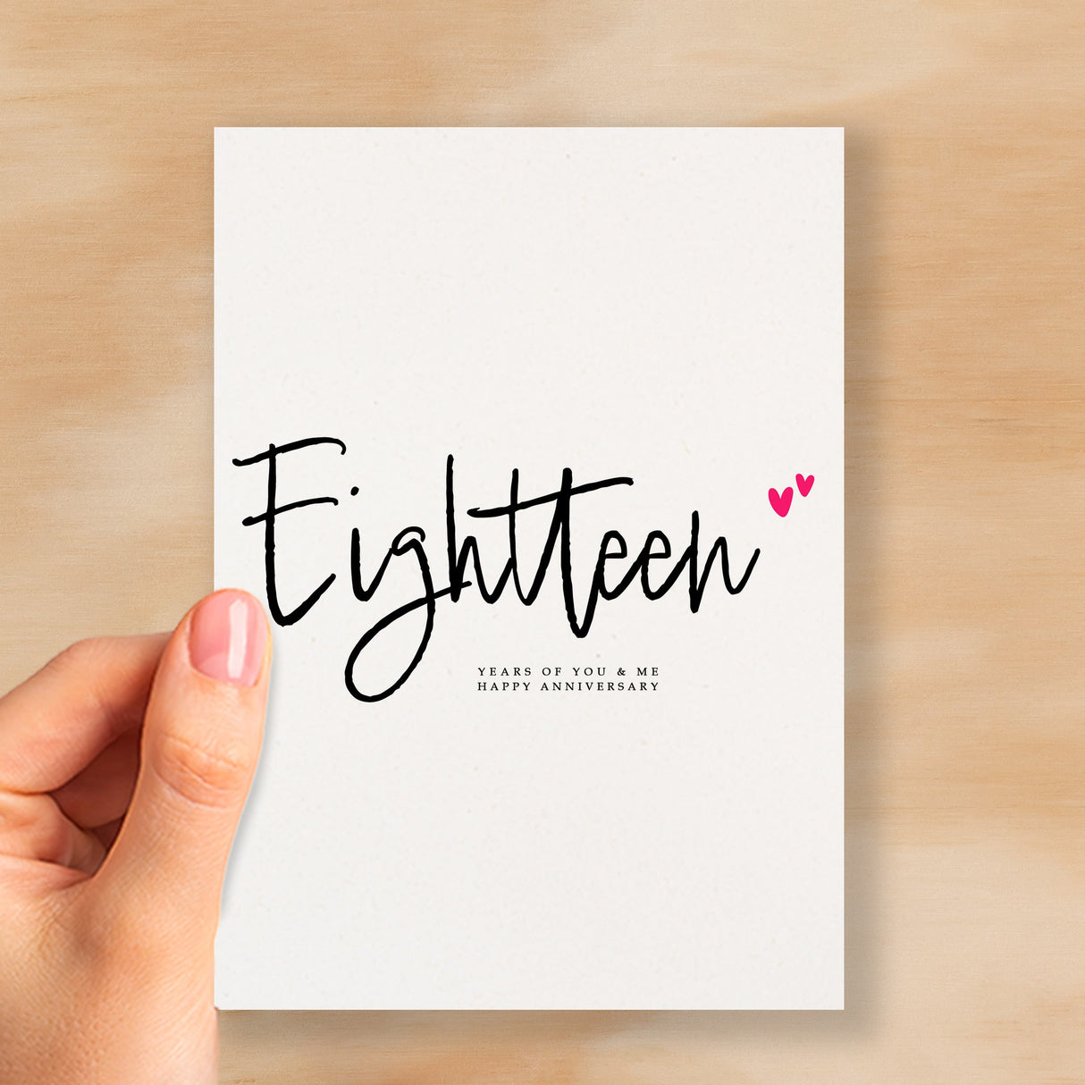 Eighteen Year Anniversary Card For Husband 18 Year Anniversary Card Boyfriend or Girlfriend Wedding Anniversary Card For Wife