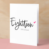 Eighteen Year Anniversary Card For Husband 18 Year Anniversary Card Boyfriend or Girlfriend Wedding Anniversary Card For Wife