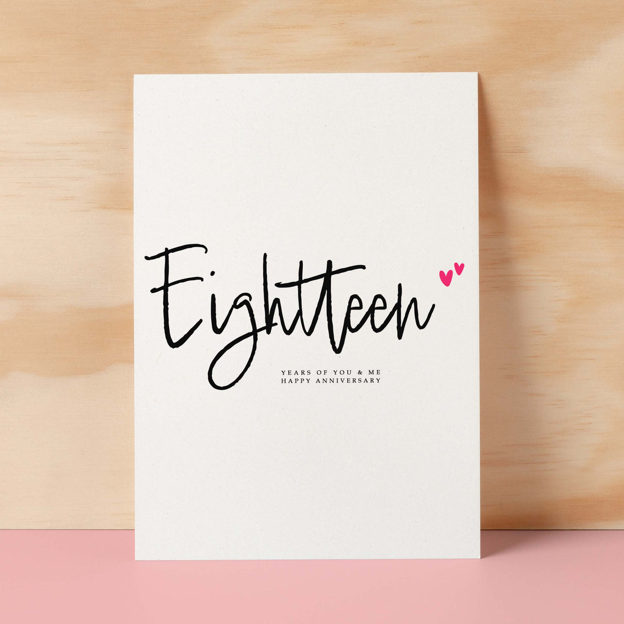 Eighteen Year Anniversary Card For Husband 18 Year Anniversary Card Boyfriend or Girlfriend Wedding Anniversary Card For Wife