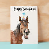 Birthday Card For Horse Lover Card For Pony Owner Birthday Card For Mum or Sister Happy Birthday Card For Friend