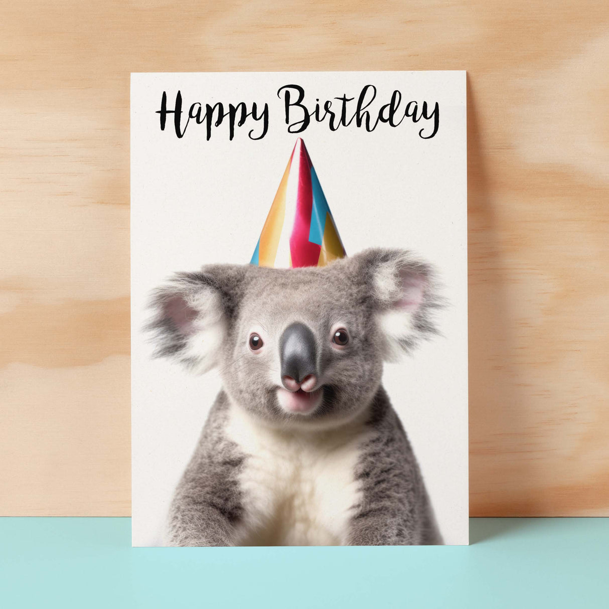 Birthday Card For Him or Her Fun Birthday Card of A Koala Happy Birthday Card For Mum, Dad, Sister Brother