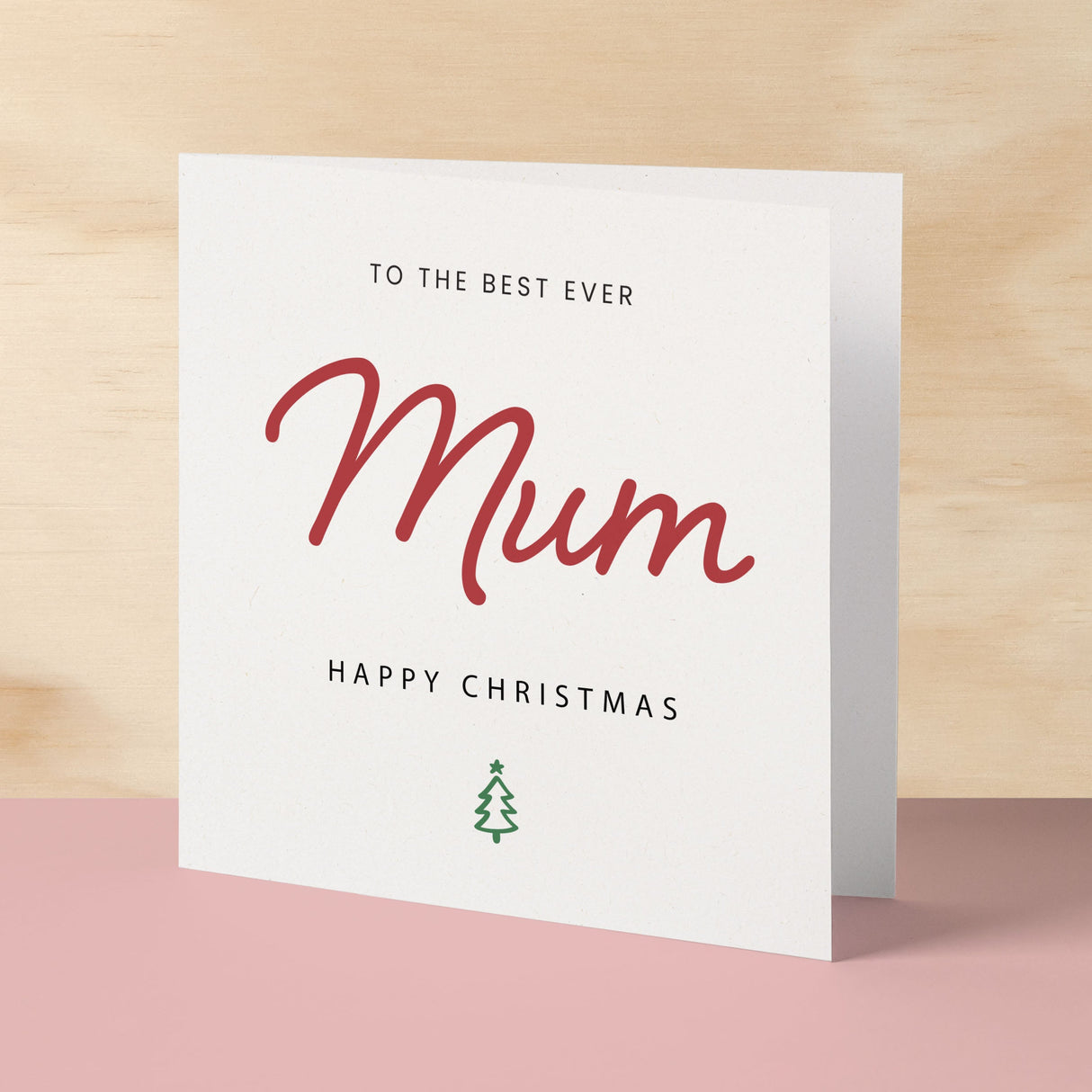 Christmas Card For Mum Xmas Card For Mum Best Mum Ever Christmas Card