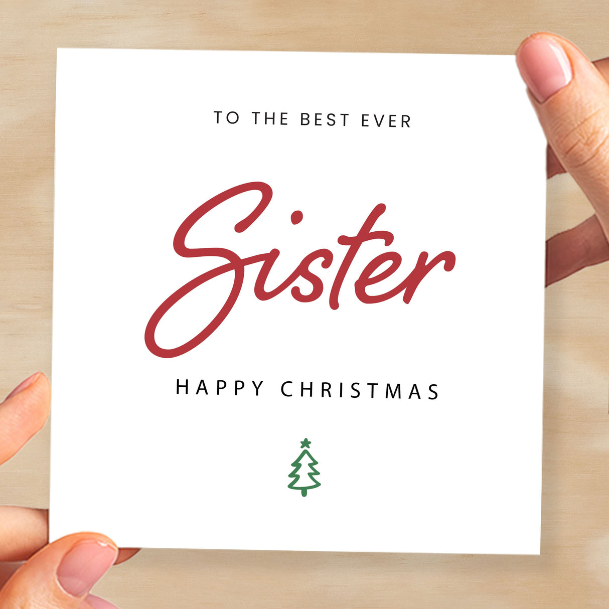 Christmas Card For Sister Xmas Card For Sister Best Sister Ever Christmas Card