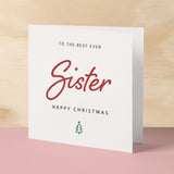 Christmas Card For Sister Xmas Card For Sister Best Sister Ever Christmas Card