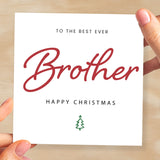 Christmas Card For Brother Xmas Card For Brother Best Brother Ever Christmas Card