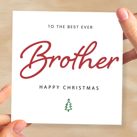 Christmas Card For Brother Xmas Card For Brother Best Brother Ever Christmas Card