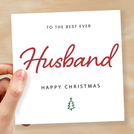 Christmas Card For Husband Xmas Card For Husband Best Husband Ever Christmas Card