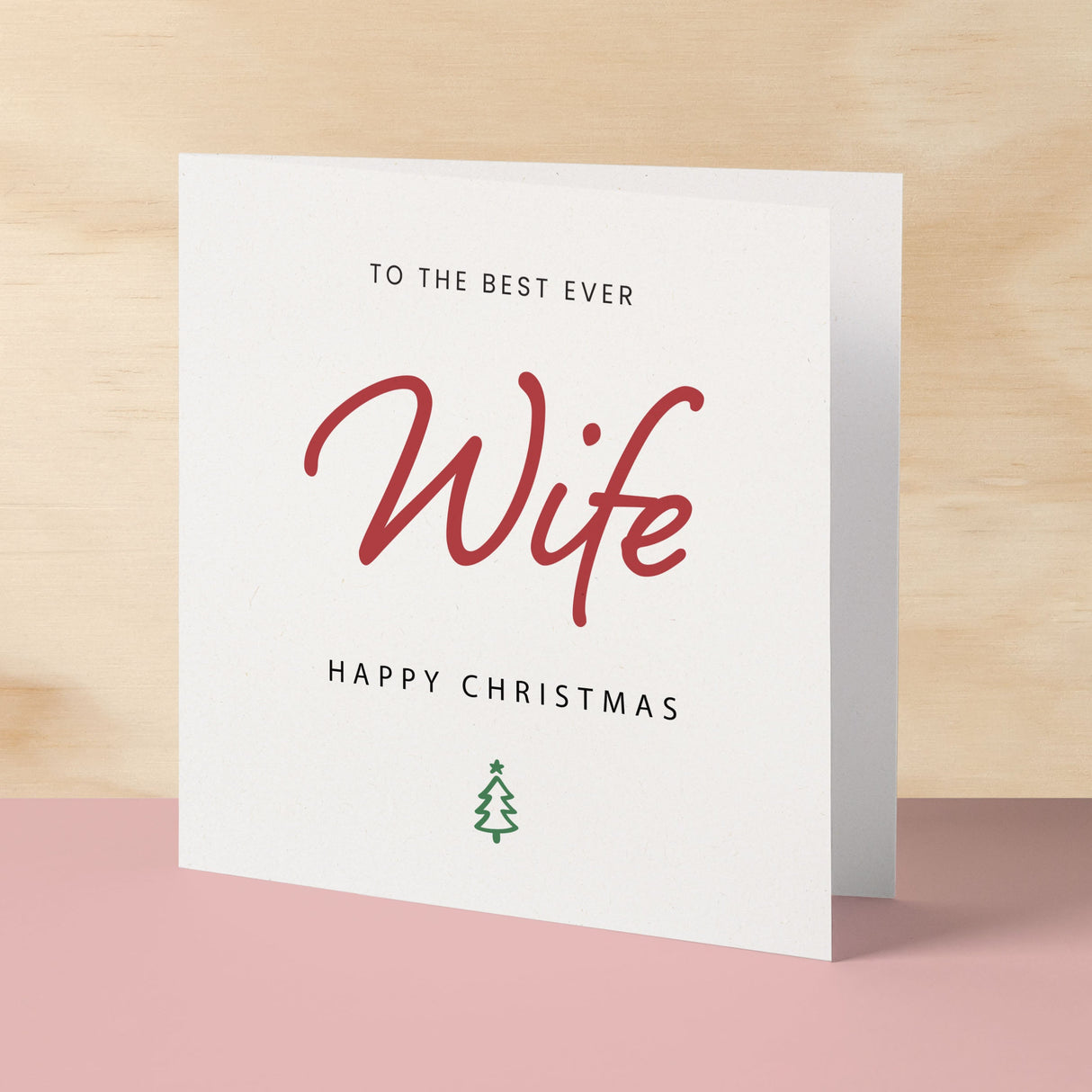 Christmas Card For Wife Xmas Card For Wife Best Wife Ever Christmas Card