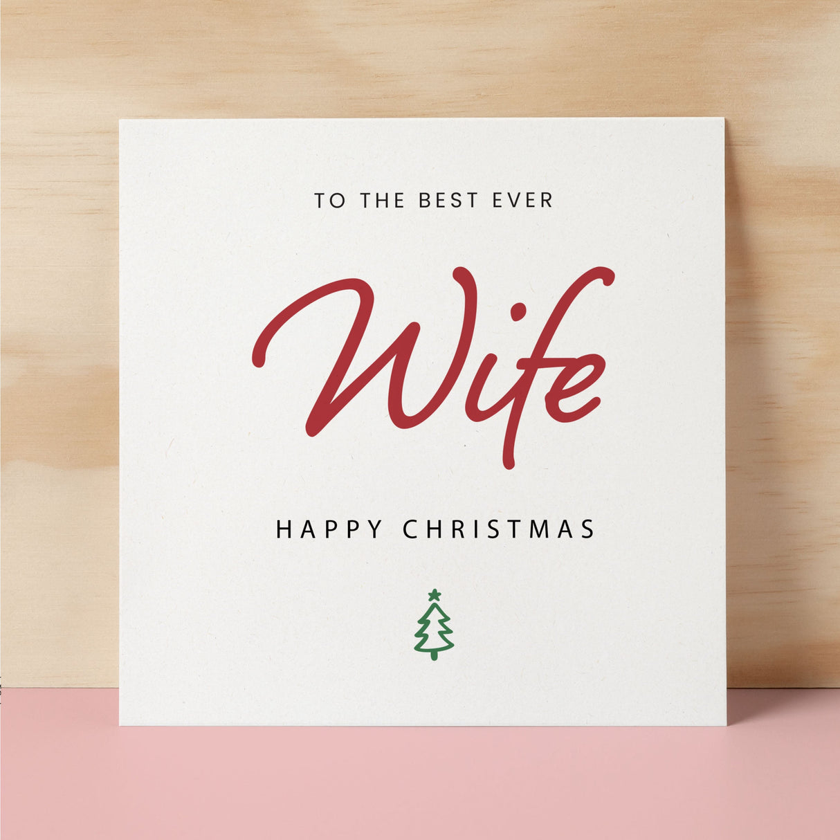 Christmas Card For Wife Xmas Card For Wife Best Wife Ever Christmas Card