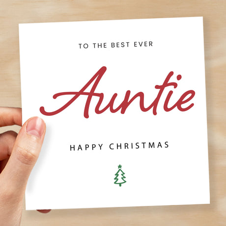 Christmas Card For Auntie Xmas Card For Auntie Best Auntie Ever Christmas Card