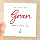 Christmas Card For Gran Xmas Card For Gran Best Gran Ever Christmas Card