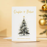 Christmas Card For Daughter and Partner Card Xmas Card for Daughter Christmas Card for Loved One Daughter Partner Card Christmas Tree Card