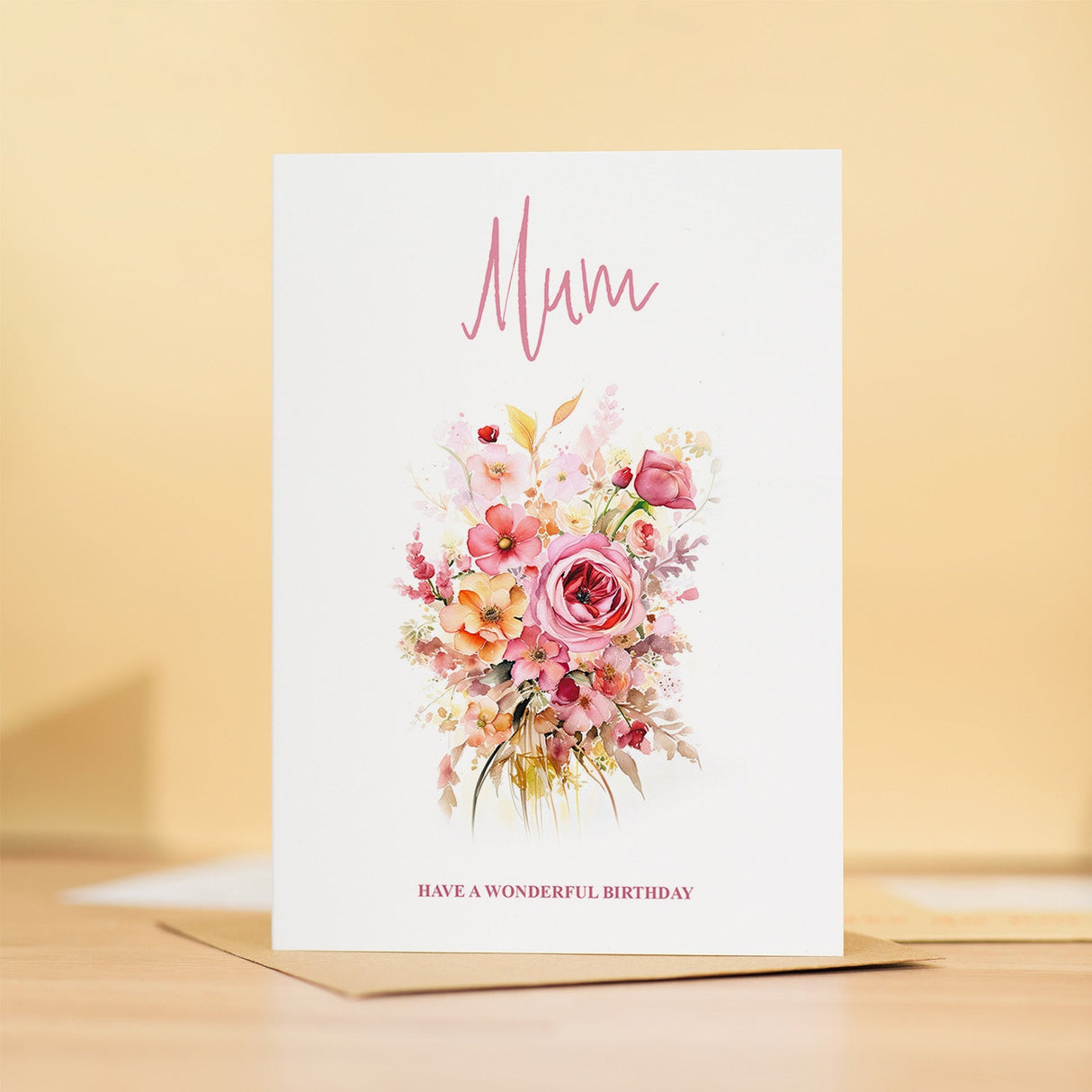 Birthday Card For Mum Card For Her Birthday Card for Mum Luxury Card For Mum Birthday Card for Loved One Mum Card Birthday Flower Card