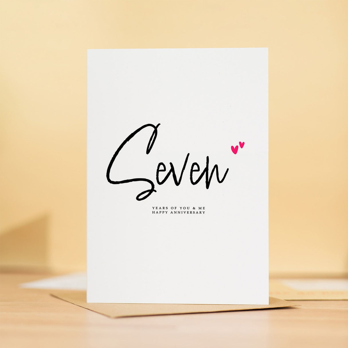 Seven Year Anniversary Card For Husband 7 Year Anniversary Card Boyfriend or Girlfriend Wedding Anniversary Card For Wife