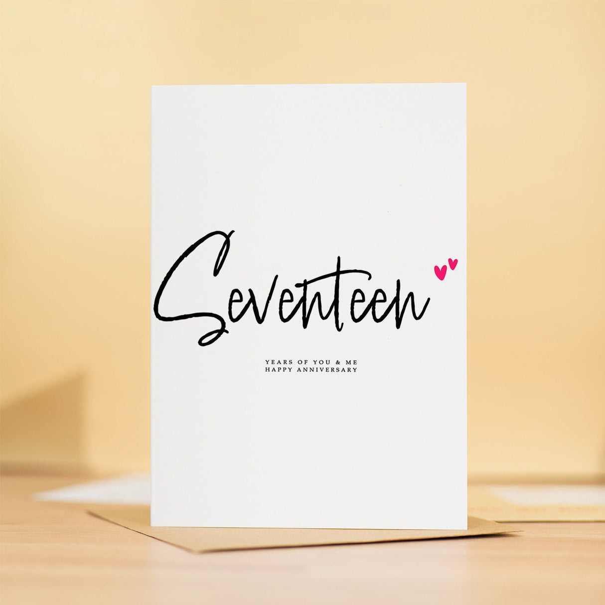 Seventeen Year Anniversary Card For Husband 17 Year Anniversary Card Boyfriend or Girlfriend Wedding Anniversary Card For Wife