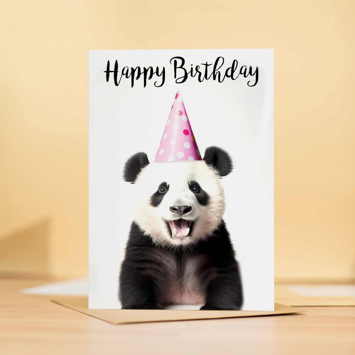 Birthday Card For Him or Her Fun Birthday Card of A Panda Happy Birthday Card For Mum, Dad, Sister Brother