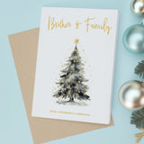 Christmas Card For Brother and Family Card Xmas Card for Brother Christmas Card for Loved One Brother Family Card Christmas Tree Card