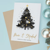 Christmas Card For Mum & Stepdad Christmas Tree Card Wising You A Merry Christmas