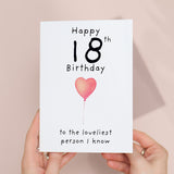 18th Birthday Card for Her Birthday Card Daughter 18th Birthday Card For Sister Birthday Card 18 th Birthday Card For Friend