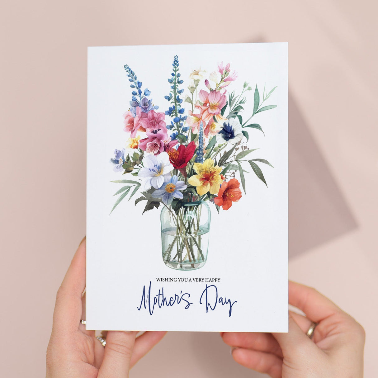 Mother's Day Card For Mum Happy Mother's Day Mothers Day card Mothering Sunday Floral Mixed Flowers Mom Mommy Mum Mummy