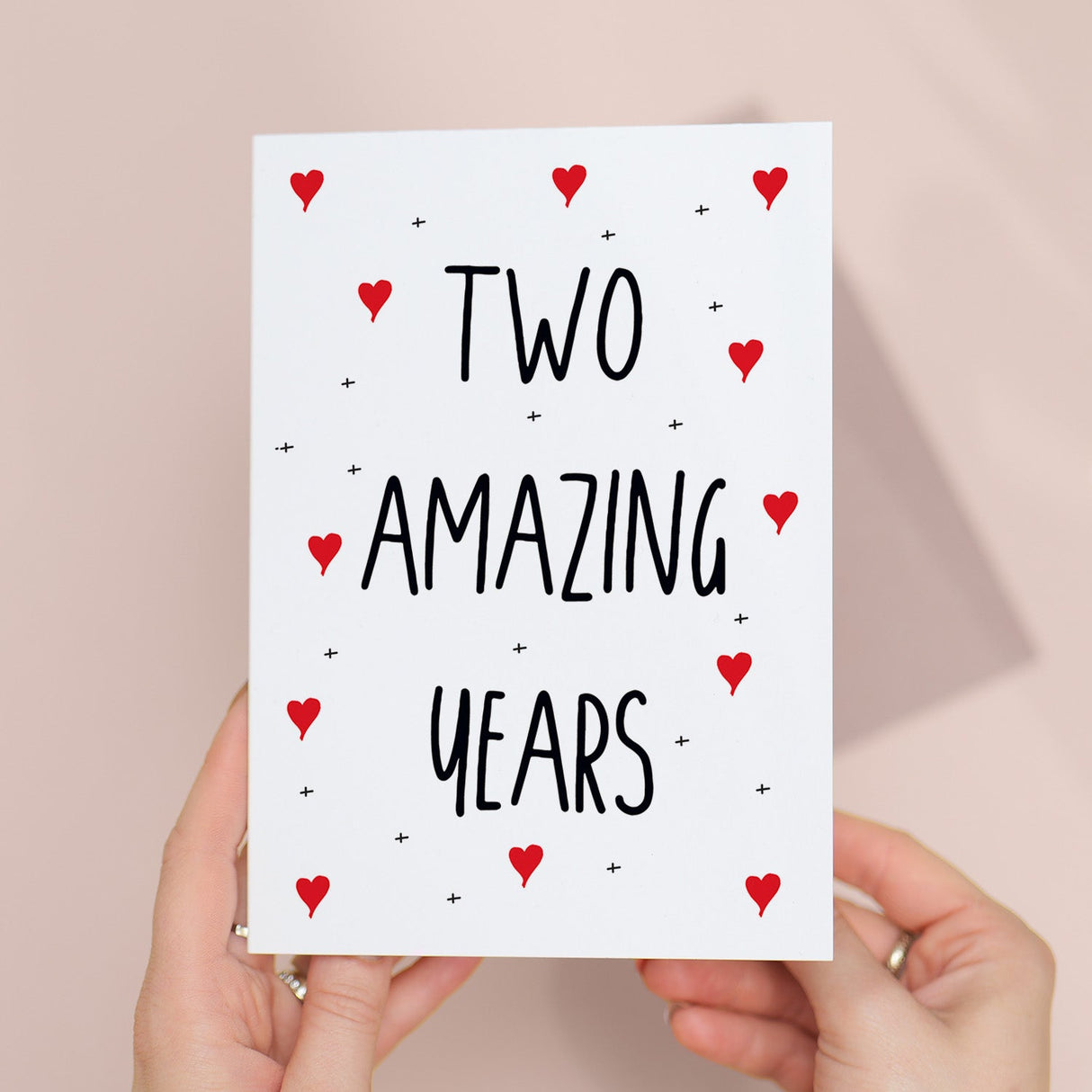 2 Year Anniversary Card For Wife or Husband Anniversary Card for 2nd Anniversary Card For Boyfriend or Girlfriend Second Wedding Anniversary