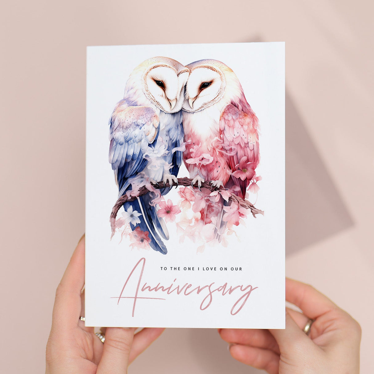 Anniversary Card For Wife Card for Anniversary Card For Husband Owl Anniversary Card For Couple Engagement Card For Couple Wedding Card