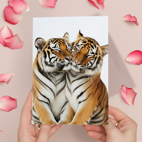 Cute Tigers Anniversary Card for Husband, Wife, Boyfriend, Girlfriend