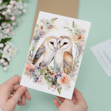 Valentine's Day Card For Husband Card for Anniversary Card For Wife Owl Valentine's Card For Girlfriend or Boyfriend