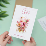 Birthday Card For Aunt Card For Her Birthday Card for Aunt Luxury Card For Aunt Birthday Card for Loved One Aunt Card Birthday Flower Card