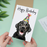 Birthday Card For Her Card For Friend Mum or Sister Birthday Card For Him Brother Dad Happy Birthday Card of Labrador Dog Fun Birthday Card