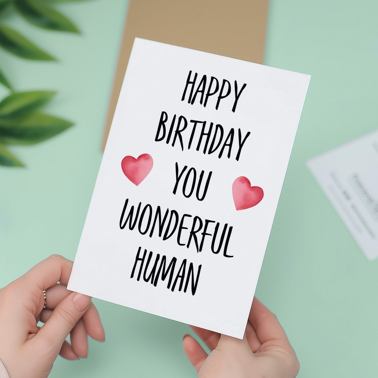 Birthday Card For Him Card For Friend Card For Husband Birthday Card For Her For Wife or Girlfriend Card For Boyfriend You Wonderful Human