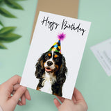 Birthday Card For Her Card For Friend Mum or Sister Birthday Card For Him Brother Dad Happy Birthday Card of King Charles Spaniel Card