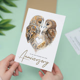 Anniversary Card For Boyfriend Anniversary Card To My Boyfriend Anniversary Card For Her Boyfriend Anniversary Card Love Birds Card