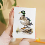 Duck Notelet Card For Anyone Any Occasion Card For Her or For Him 5x7, A6 Card For Birthday or Easter Card Thank You Card Wildlife