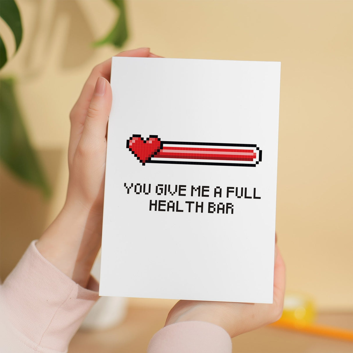 Anniversary Card For Boyfriend or Husband Love Card For Husband Anniversary Card For Gamer Full Health Bar