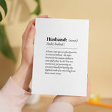 Birthday Card For Husband Fun Dictionary Quote Card For Husband Custom Message Card For Husband Funny Birthday Card For Husband