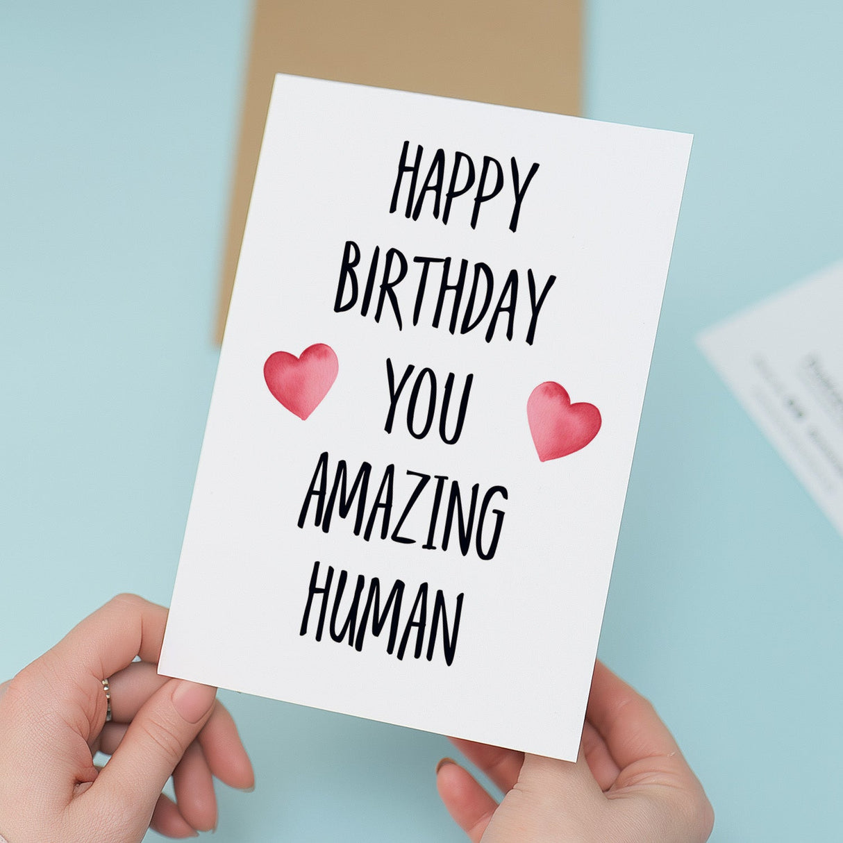 Birthday Card For Him Card For Friend Card For Husband or Birthday Card For Her For Wife or Girlfriend Card For Boyfriend You Amazing Human